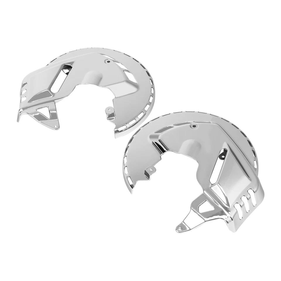 Chrome Front Brake Disc Covers LED Fit For Honda Goldwing GL1800 01-17 F6B 13-17 - image 3 of 4