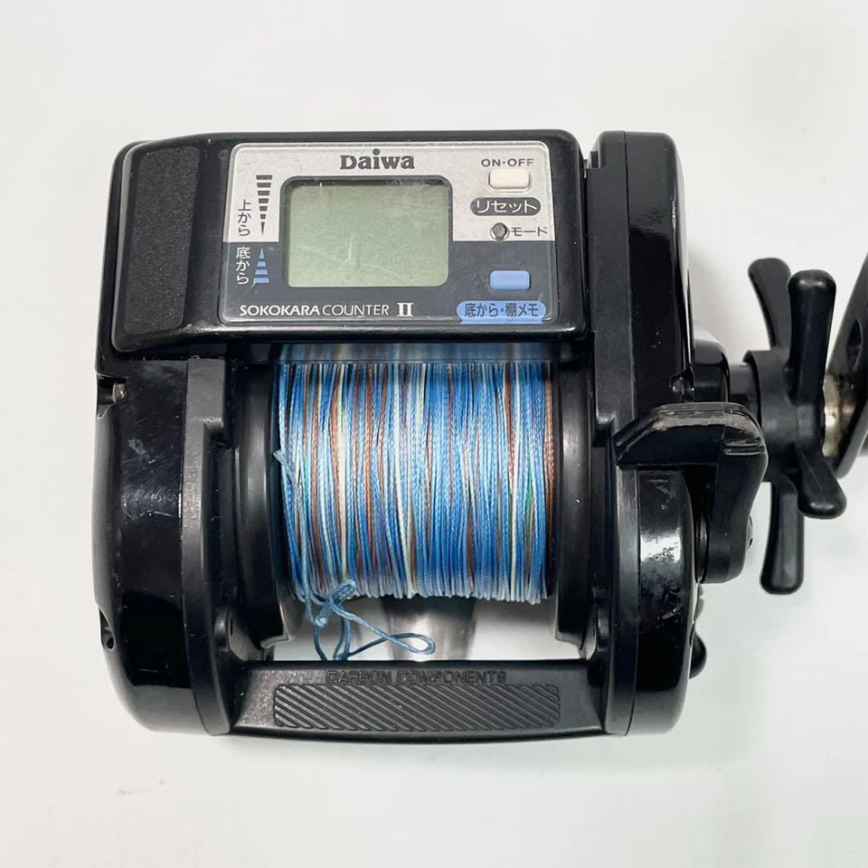 Daiwa TANASENSOR X600 Barco Pesca Manual Carrete Contador Función Japón Muy B... - Imagen 2 de 4