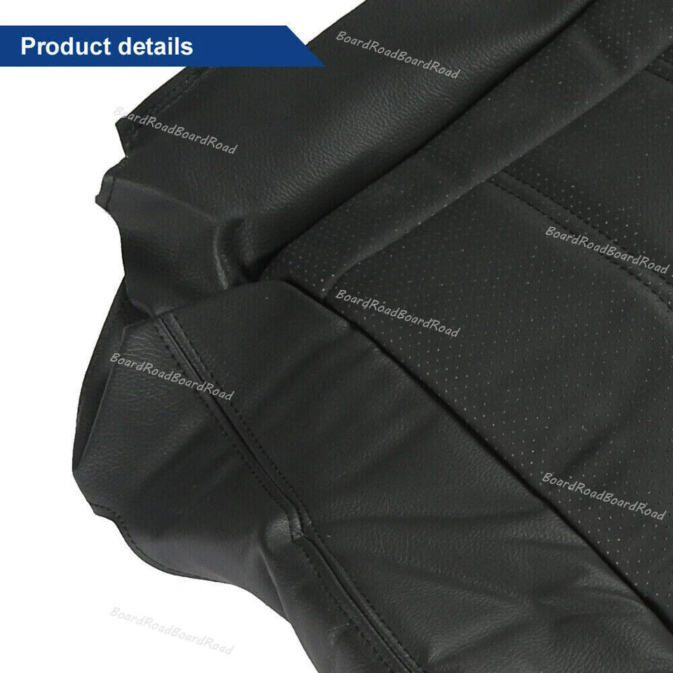 Cubierta de asiento de cuero inferior negra para conductor para Chrysler Town & Country Van 2011-16 Foto 3 de 4