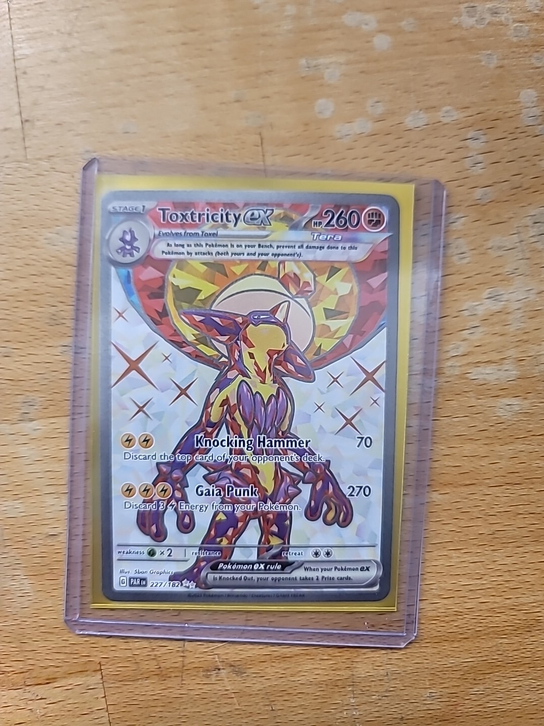 Pokémon TCG Toxtricity ex Paradox Rift 227/182 Holo Ultra Rare