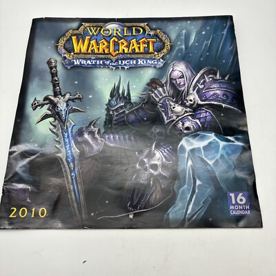RARE Art of World of Warcraft Wrath Lich King 2010 Art Calendar Collectible