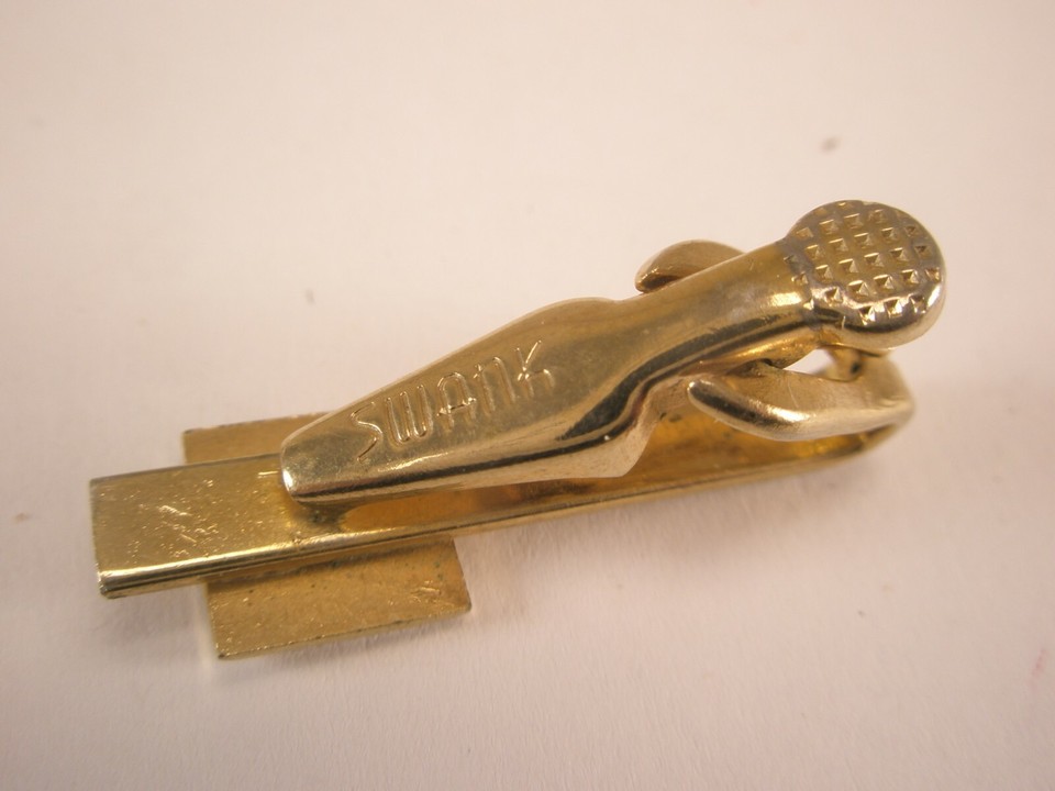 Royal Crown Vintage TINY SMALL SWANK Tie Bar Clip imperial king queen