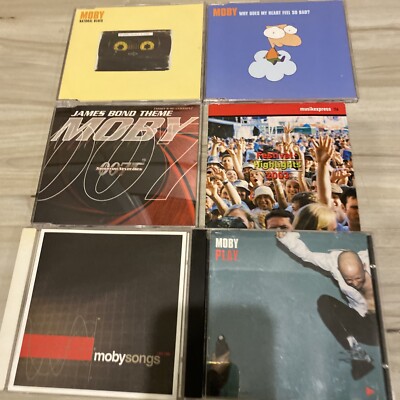 Moby 6 CD LOT! Natural Blues Why Does My Heart Feels So Bad James Bond Festival