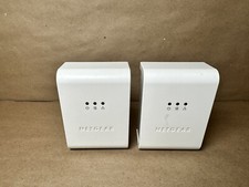 Set of 2  NETGEAR XET1001 85 MBit s Powerline Network Adapter Bridge Some Wear