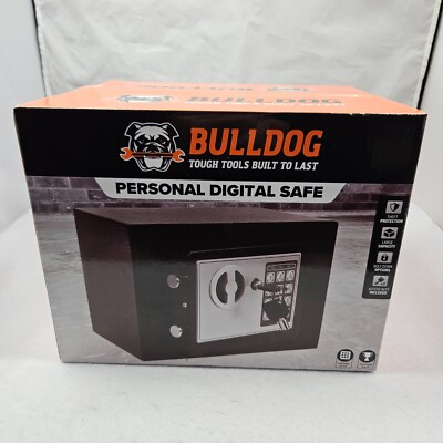 Brand New Bulldog Small Digital Electronic Security Safe Box for Home Black