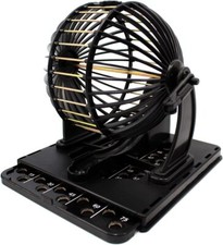All In One Bingo Game Set With Rolling Cage And Balls Fun For All Ages