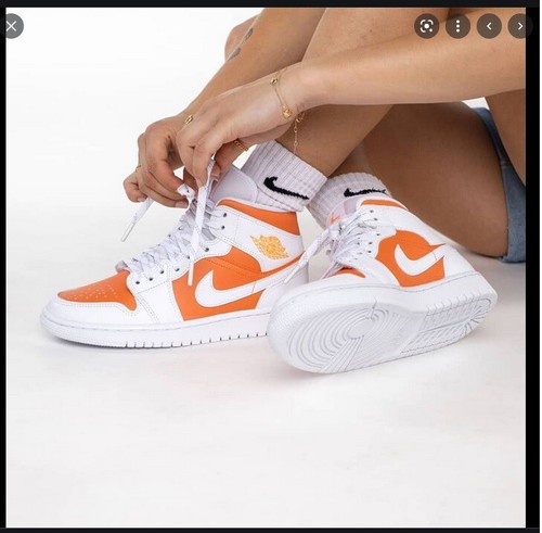 Women Nike Air Jordan 1 Mid SE Bright Citrus High Low CZ0774-800 Sz 9.5 |  eBay