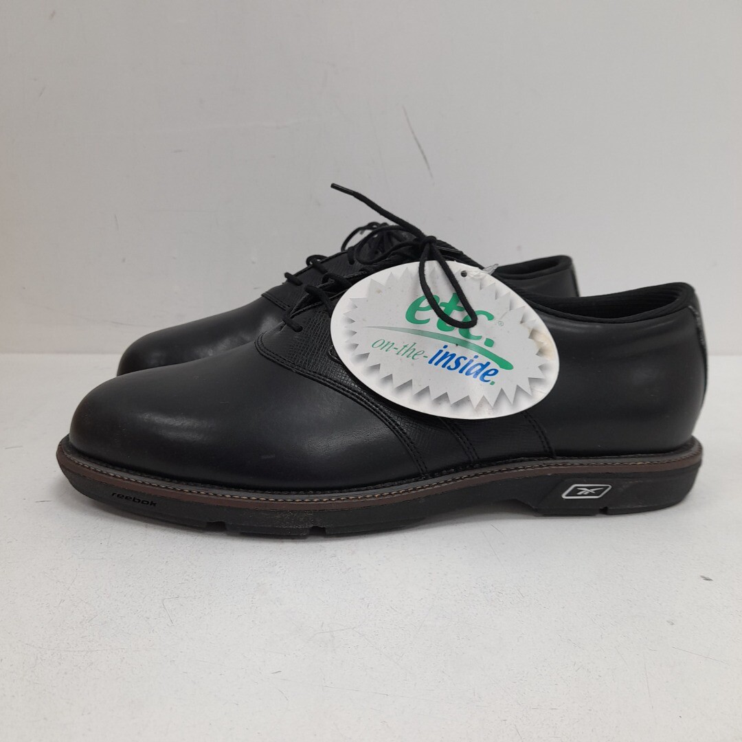 Reebok Black Golf Shoes UK 9 Men's Leather RMF42SM eBay