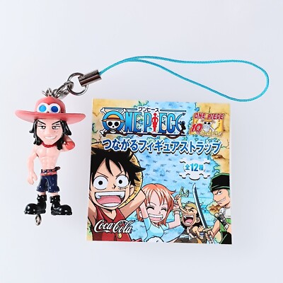 Portgas D. Ace One Piece × Coca-Cola Joint Figure Strap Japanese From Japan F/S