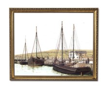 Victorian Ship Art Print WeSellArt Gold Framed 16x20 Inch Wall Hanging