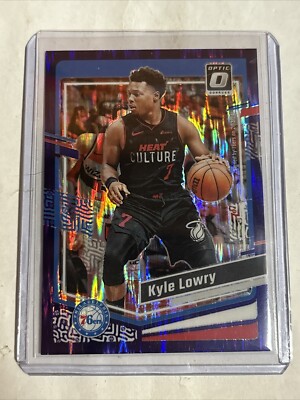 2023-24 Panini Donruss Optic Basketball Card #130 Kyle Lowry Purple Shock 