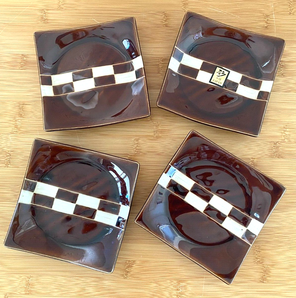 JAPAN Marked Ceramic Small Plate 8piece Set Japanese Sushi Dish eBay