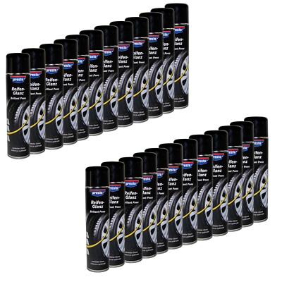 Presto Reifenglanz Spray 24x 600ml Reifenpflege Schutz Glanz Versiegelung 383458