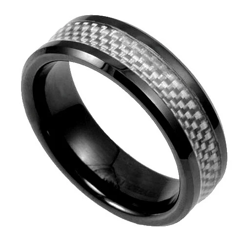 Band Ceramic Rings for Men