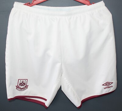 West Ham United Shorts Football Soccer Mens Umbro Original Shorts Size  Adult M