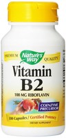 Vitamin B-2 100 Mg 100 Caps, Nature's Way B2 Riboflavin, Coenzyme Precursor Vitamin B-2 100 Mg 100 Caps, Nature's Way B2 Riboflavin, Coenzyme Precursor