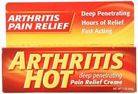 Arthritis Hot Deep Penetrating Pain Relief Cream 3 Oz Each on sale Arthritis Hot Deep Penetrating Pain Relief Cream 3 Oz Each on sale