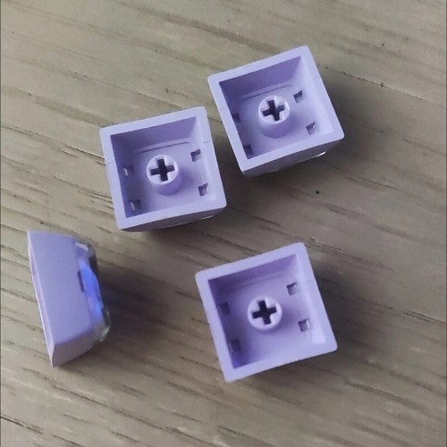 8pcs PBT Blank Keycap Cheey Profile PBT+PC 1U Keycaps for Mechanical Keyboards - Afbeelding 4 van 18