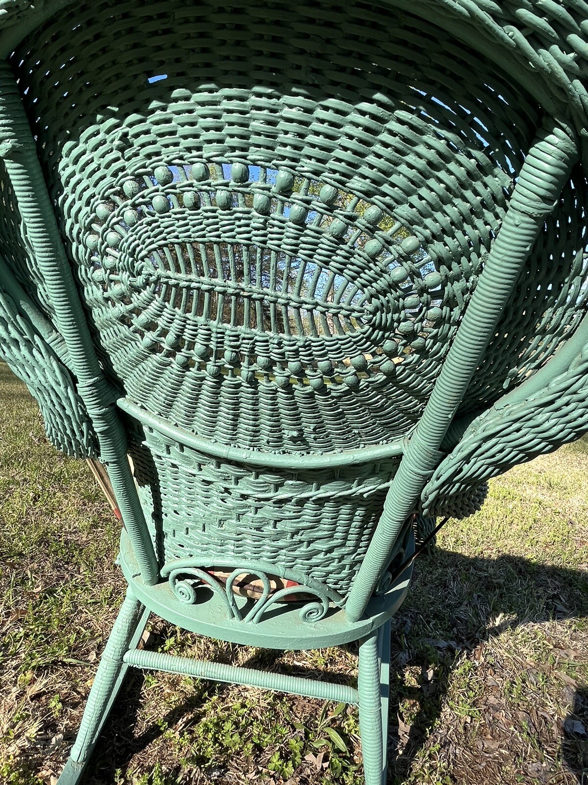 Antique Heywood Wakefield Rocker Prominent / Famous TN Estate Wicker