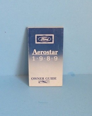 89 1989 Ford Aerostar owners manual | eBay