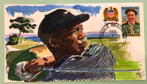 Wild Horse Cachets HP Tiger Woods 2000 Pebble Beach FDC  #66/85 Sc 2377, 2603 - Picture 1 of 5