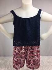 Lily Bleu Girls Shorts Romper with Tank Top Size 10 C20
