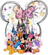 Disney World  Minnie  DTF Iron on Transfer
