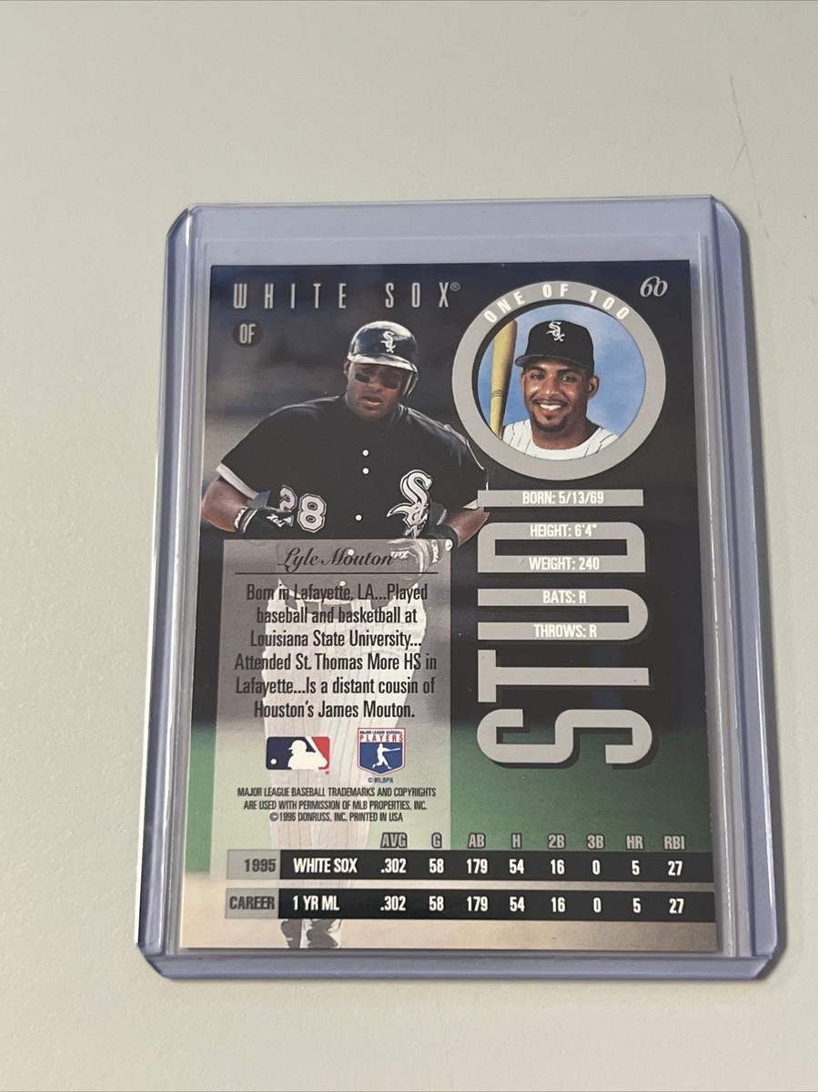 1996 Leaf Studio Lyle Mouton Silver Press Proof SSP /100 | eBay