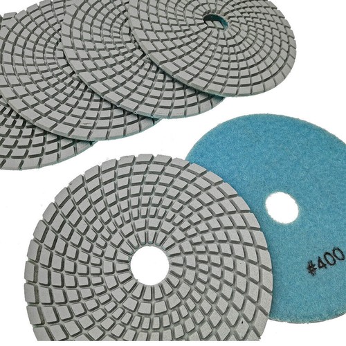 Diamant-Polierpads 6pcs 5''/125mm Schleifscheibe für Granit Marmor und Fliesen - Picture 4 of 13