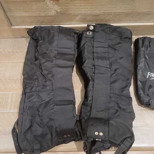 Hunting Waterproof Leg Gaiters 15" Ultra HIGH-Performance Black Sz M Adjustable - Picture 2 of 6