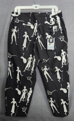 Adidas Black Crop Pants Womens 14 Stretch Athletic Golf Active  display picture 1