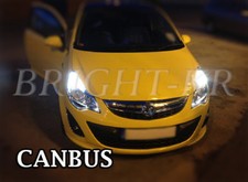 2 x FOR SUPER BRIGHT WHITE DRL Vauxhall CORSA D T20 ASTRA J ERROR FREE Bulbs