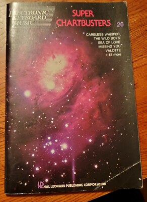 Super Chartbusters 26 Music Booklet Easy Electronic Keyboard Music 1975 Vtg