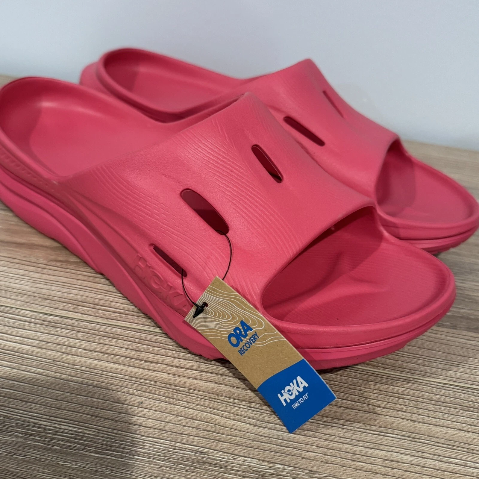 HOKA ONE ONE Sandali unisex Hoka Ora Recovery Slide 3 lampone taglia uomo 14 DONNA 16 nuovi