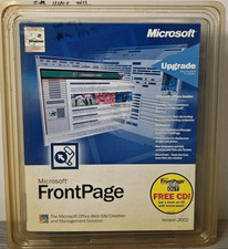 Microsoft FrontPage Version 2002 Windows XP 2000, ME, 98 Windows NT New 