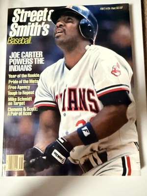 Street & Smith's 1987 Baseball Yearbook Magazine Joe Carter Cleveland Indians