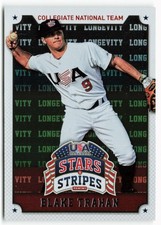 2015 Blake Trahan Panini USA Baseball Stars & Stripes Rookie Longevity Hobby