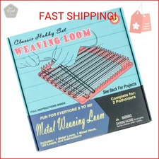 Pepperell Weaving Loom Retro Craft Kit, Red, 1 Count (Pack of 1)