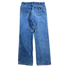 Vintage Y2K Dickies Denim Jeans 32x30 Relaxed Straight Leg Men  s Blue Workwear