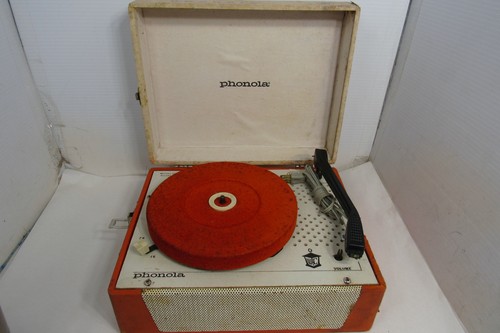 Vintage Phonola Turntable Record Player Parts Only Made in USA