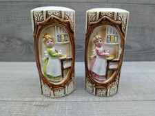 VTG 1978 Sears & Roebuck Pioneer Women Ceramic Country Coordinates Salt & Pepper