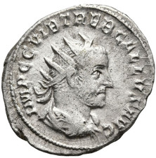 Trebonianus Gallus Ancient Roman Antoninianus Silver Coin LIBERTAS PVBLICA 23mm