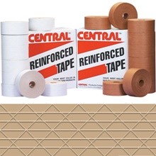 72mm x 450' Kraft Central Grade 235 Reinforced Tape-Pack of 10