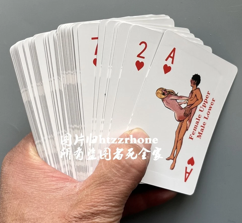 Couple Lover Sex Education Photos Model Body Pictures Playing Cards Poker Deck - Image 3 of 3