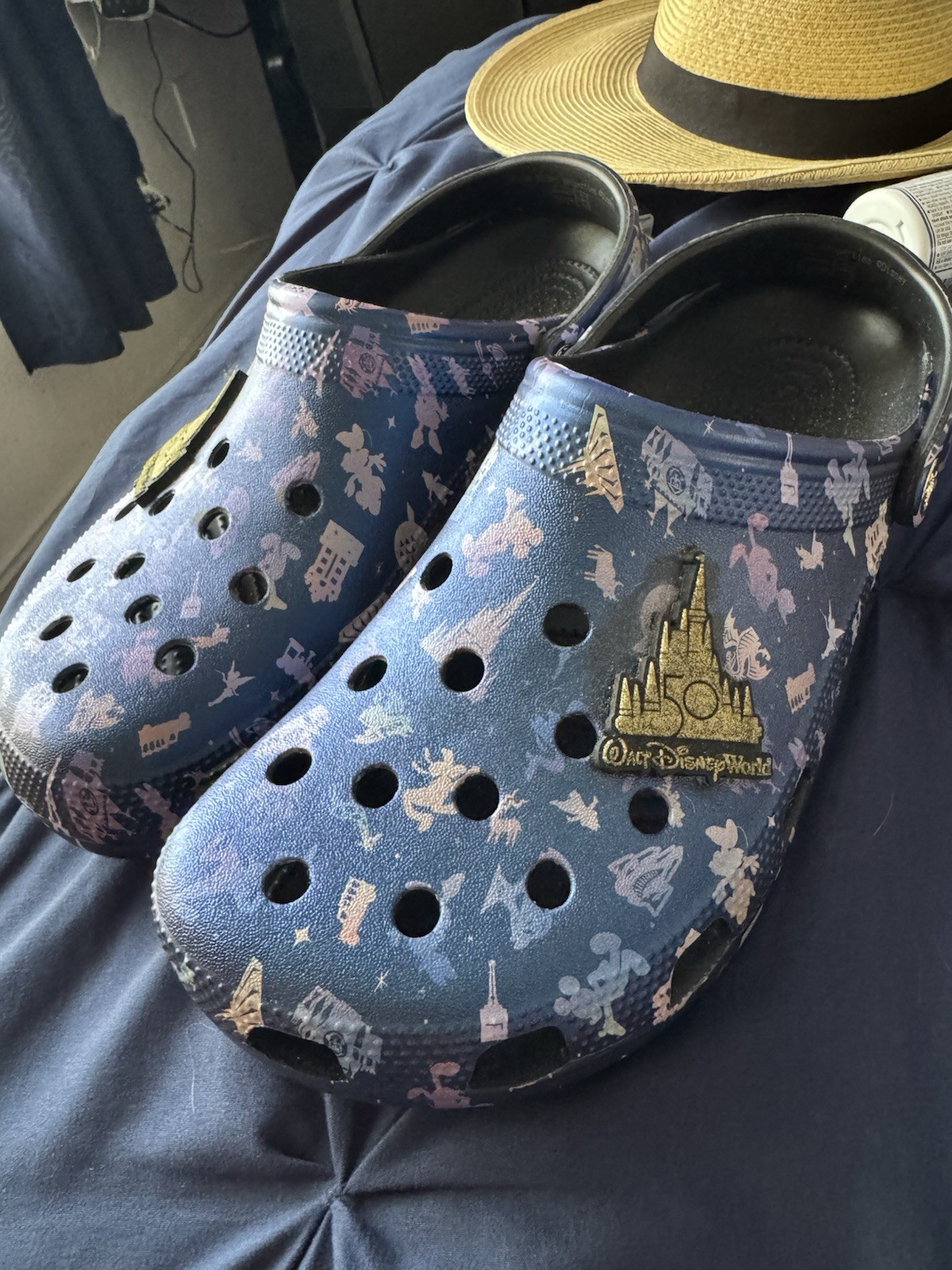 Disney World 50th Anniversary Crocs Clogs for Men Size 12