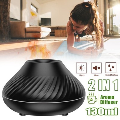 130ml Aroma Diffuser mit Flamme Effekt,Aromatherapy Luftbefeuchter Öle Diffusor