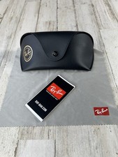 Ray Ban Genuine Black Sunglasses Eyeglasses Case With Cleaning Cloth