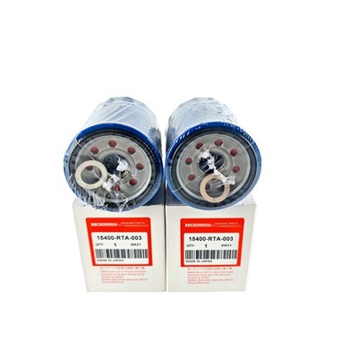 2 Pack OEM Oil Filter & Washers 15400 RTA 003 15400-PLM-A02For Honda Acura Civic