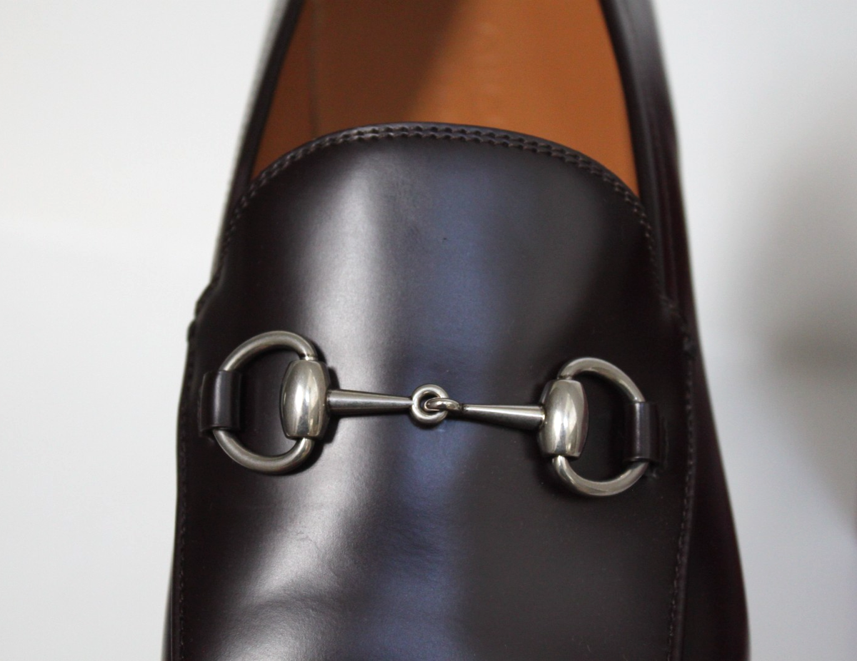 sz 12 US / 11 UK GUCCI Jordaan Horsebit GG Logo Bordeaux  display picture 3