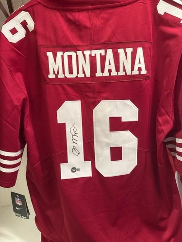 Joe Montana Autographed NFL Authentic Jersey 49ers Beckett COA Authentic